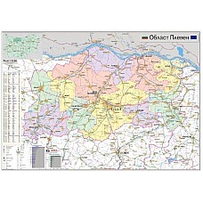Карта на област Плевен, Географски карти