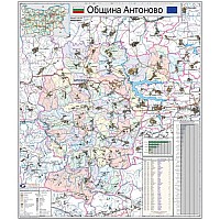 Карта на община Антоново