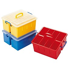 Jumbo контейнер с разделители - червен