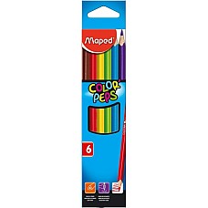 Цветни моливи Maped 6 цвята , Рисуване и моделиране