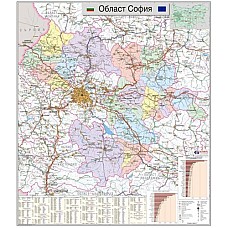 Карта на област София, Географски карти