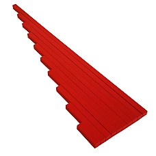 Червени летви на Монтесори (10-100см), Монтесори материал