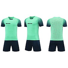 Екип за футбол / волейбол / хандбал, Комплект фланелка с шорти, Светлозелен с черен, Футбол