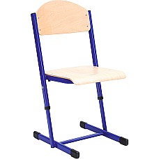 Т-стол с регулируема височина, размер 5-6 син, Училищни столове
