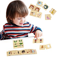 Логическа дървена игра Противоположности, Дървени играчки