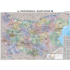 България - административна карта 180/130, Образователни табла и карти